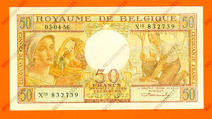 50 Francs Type Buisseret 03-04-1956* Lot 1902612739
