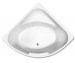Foto 1 van SAN-ABH00009 MAGNOLIA SOLO 1300X1300X450 WIT/BLANC