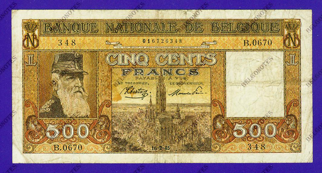 500 Francs Type Dynastie 1945 * Lot 1902616348