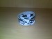 Foto 1 van SPOTGOEDKOOP! Witte riem met zwarte doodshoofden