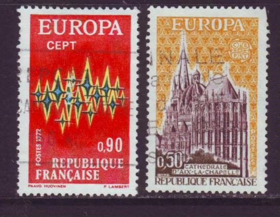 Europazegels gestempeld 21 