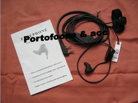 In ear oortje voor Kenwood TK-3101 TK-3201 TK-3301 Headset 