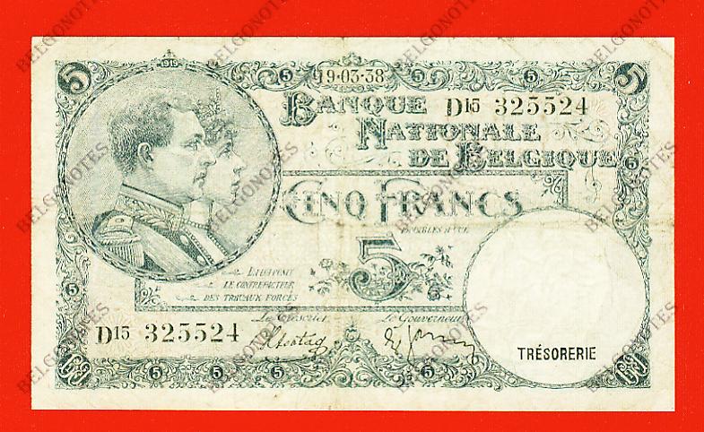 5 Francs Type '1919' *1938*Lot 1902615524