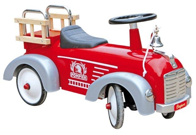 Retro Loopauto Baghera loopwagen Baghera brandweer, prinses, jungle, chocolat