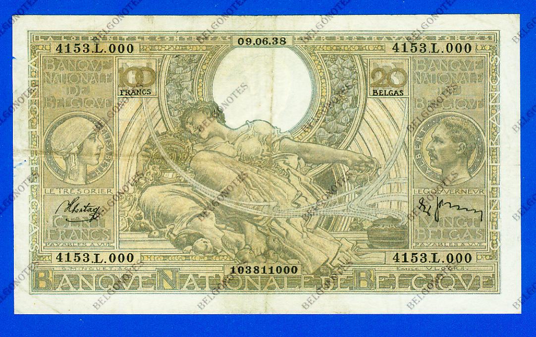 100 Francs Type Vloors 1938 * Lot 1902611000