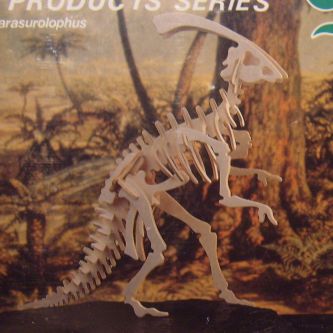 3D-Kit Model Dinosaurus Parasaurolophus Houten speelgoed
