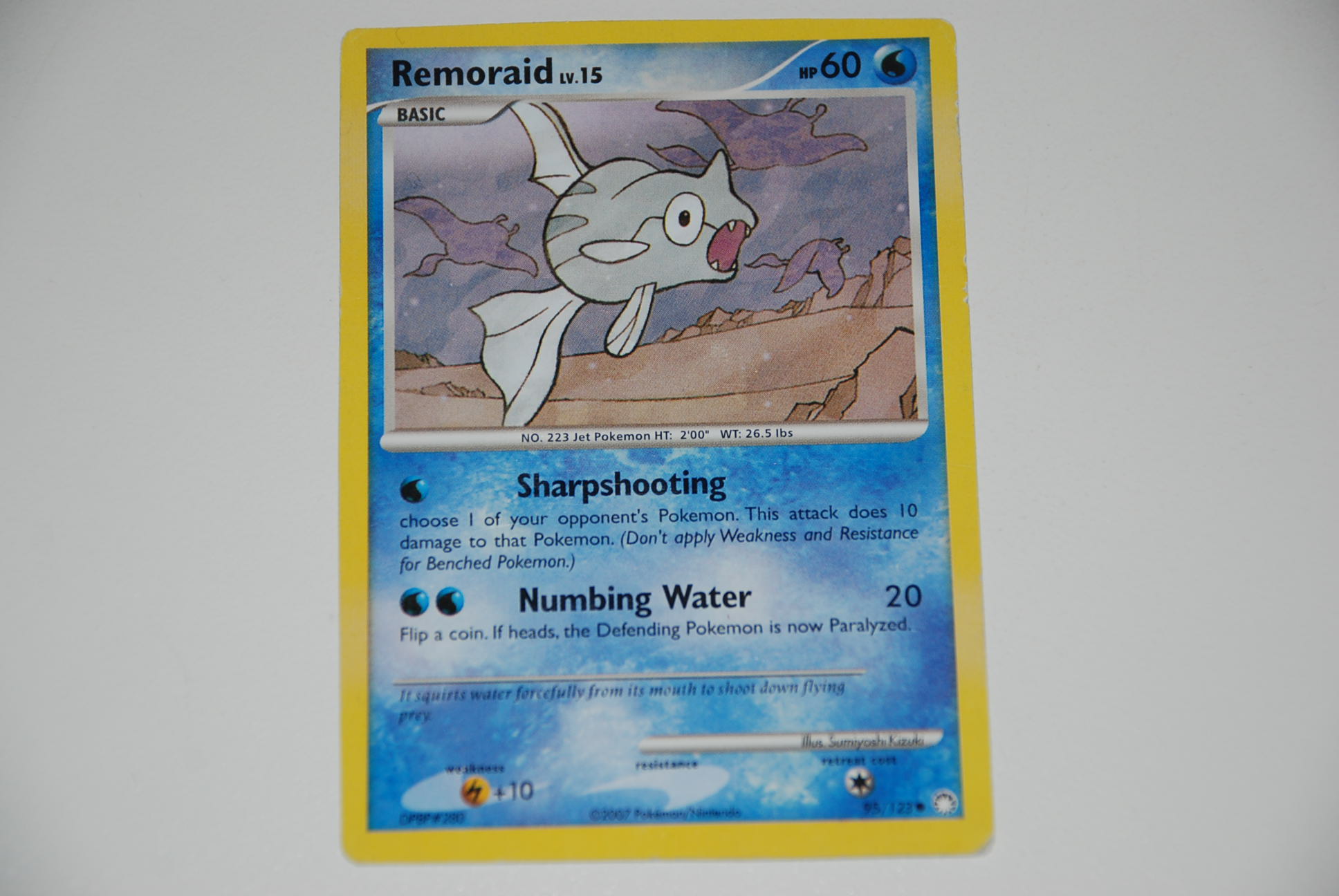 pokemon kaart remoraid lv 15