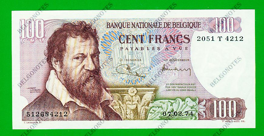 100 Francs Type Lombard 1974 **AUNC** Lot 1902614212