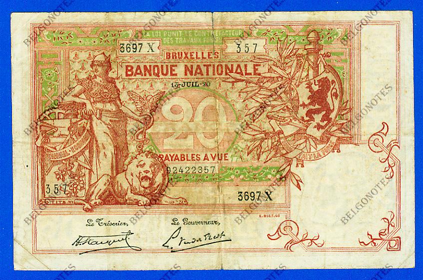 20 Francs Type Vermiljoen 1920 * Lot 1902611357