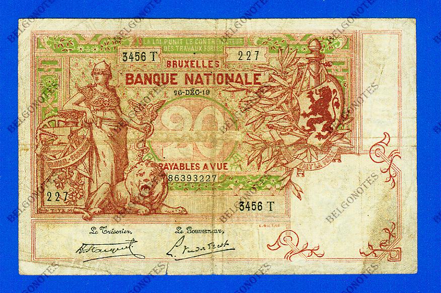 20 Francs Type Vermiljoen 1919 * Lot 1902611227