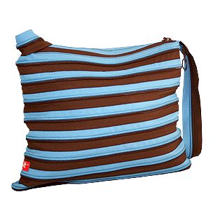 Zipit Le Gym Handtas Bruin + Oceaan Blauw