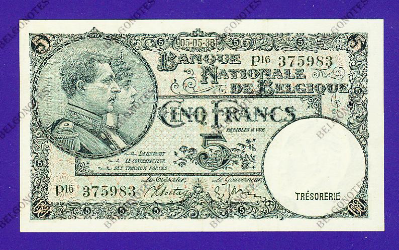 5 Francs Type '1919' **AUNC**1938** Lot 1902615983