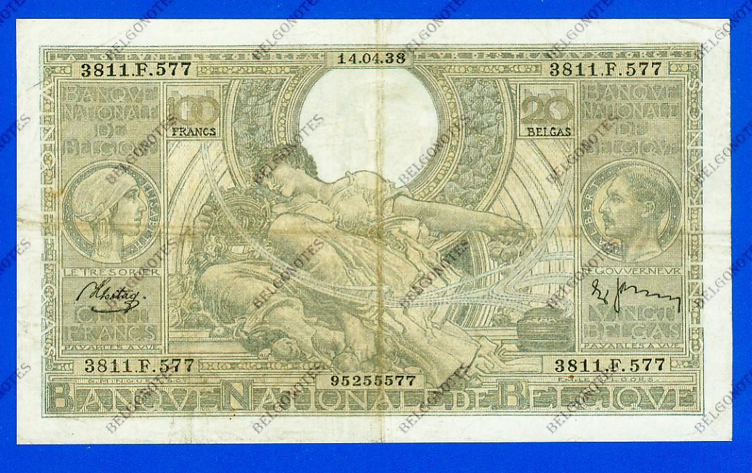 100 Francs Type Vloors 1938 * Lot 1902615577