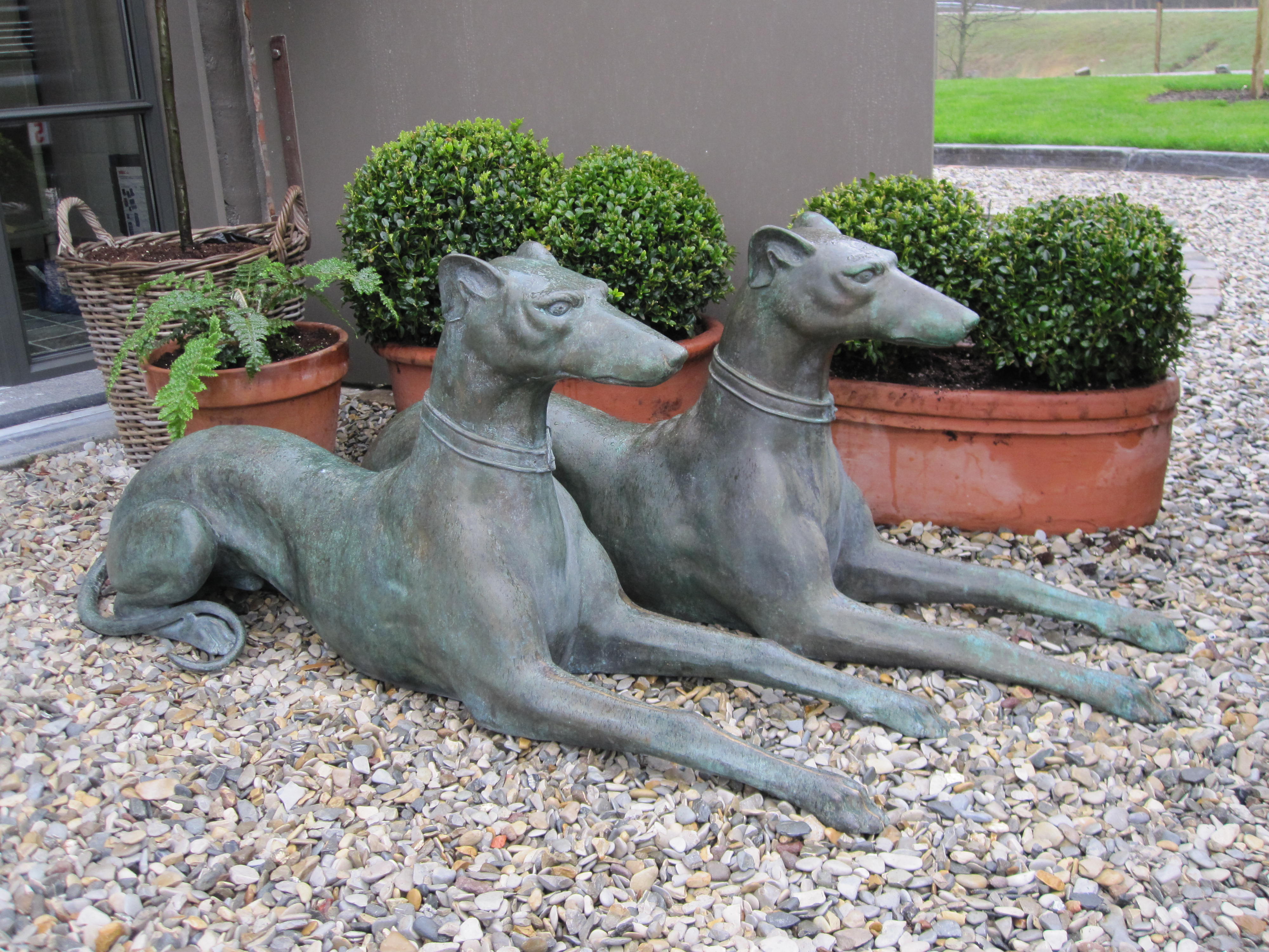 bronzen windhonden