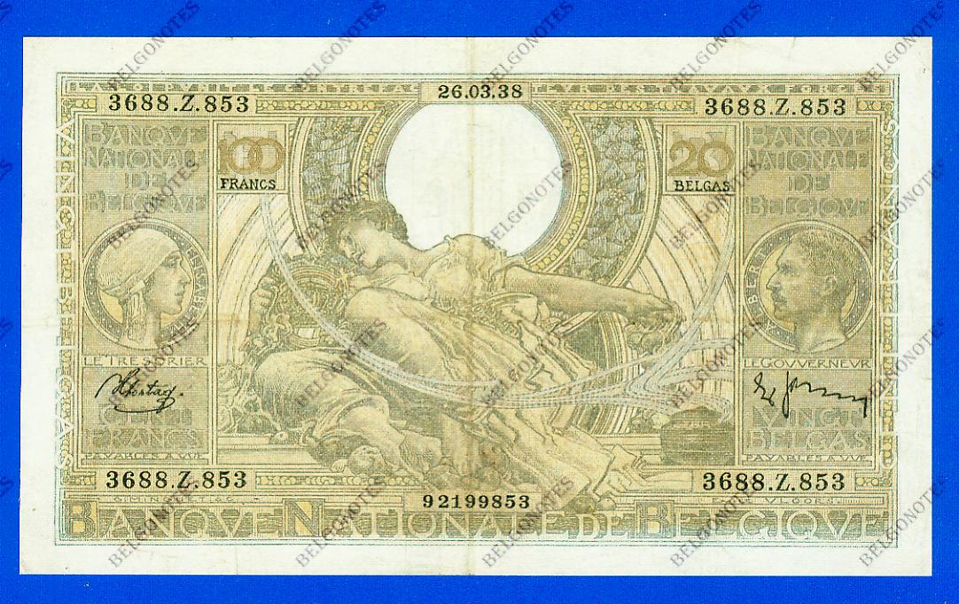 100 Francs Type Vloors 1938 * Lot 1902619853