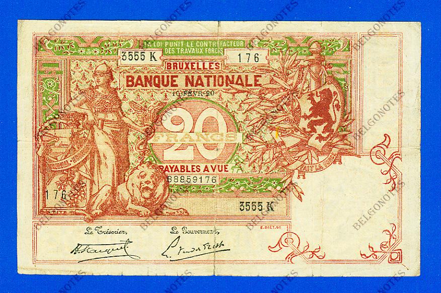 20 Francs Type Vermiljoen 1920 * Lot 1902613555