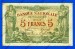 Foto 1 van 5 Francs Type Brussel* 29-12-1918*.Lot 190261477
