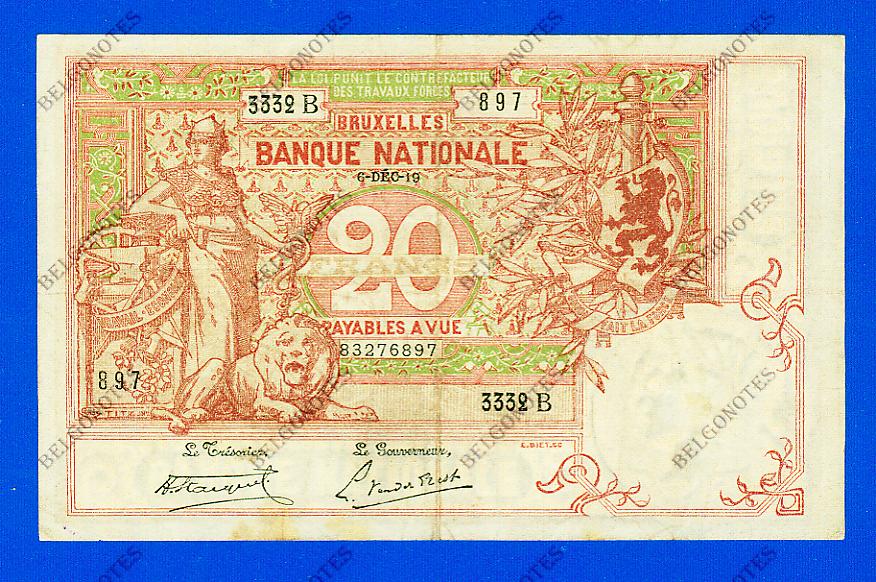 20 Francs Type Vermiljoen 1919* Lot 1902613332
