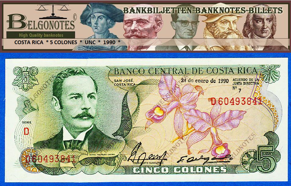**UNC** Costa Rica  1990* 5 Colones