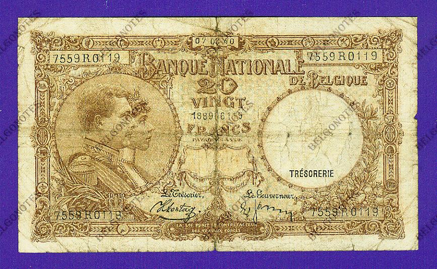 20 Francs Type '1919' *1940*Lot 1902610119