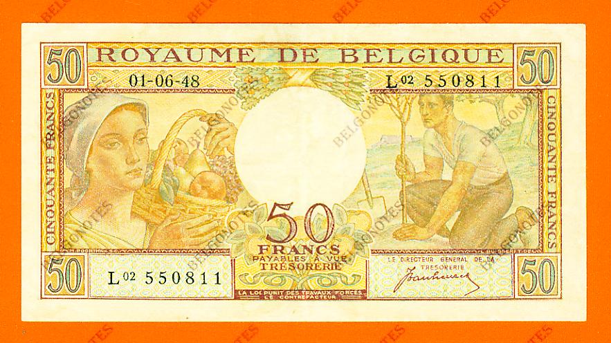 50 Francs Type Buisseret 01-06-1948 * Lot 1902610811