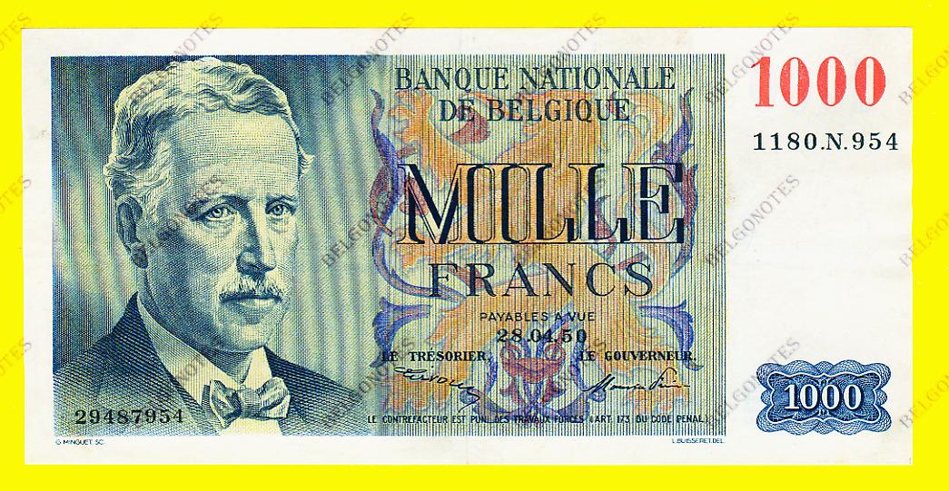 1000 Francs Type  Eeuwfeest 1950 * Lot 1902617954