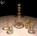 Foto 2 van BOHEEMSE DECANTER MOOI GEDECOREERD MET 4 GLAZEN