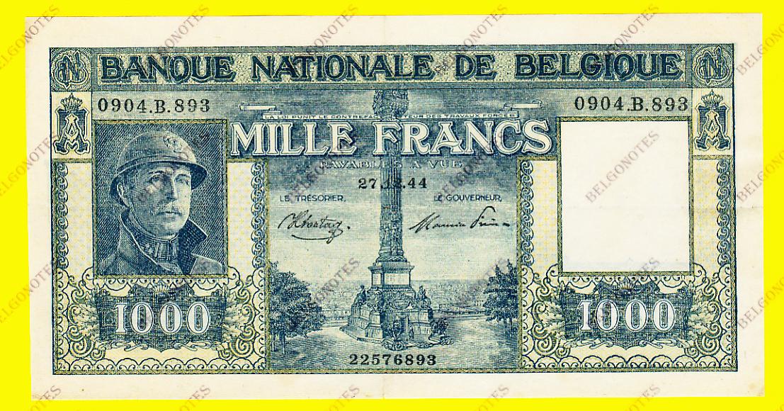 1000 Francs Type  Dynastie 1944 * Lot 1902616893
