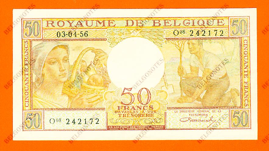 50 Francs Type Buisseret 03-04-1956* Lot 1902612172