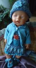 Foto 2 van BabyBorn kleding zelf gebreid
