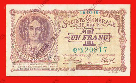 1 Franc Société Générale 1918 *Lot 1902610817