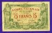 Foto 1 van 5 Francs Type Brussel* 03-01-1921*.Lot 190261758
