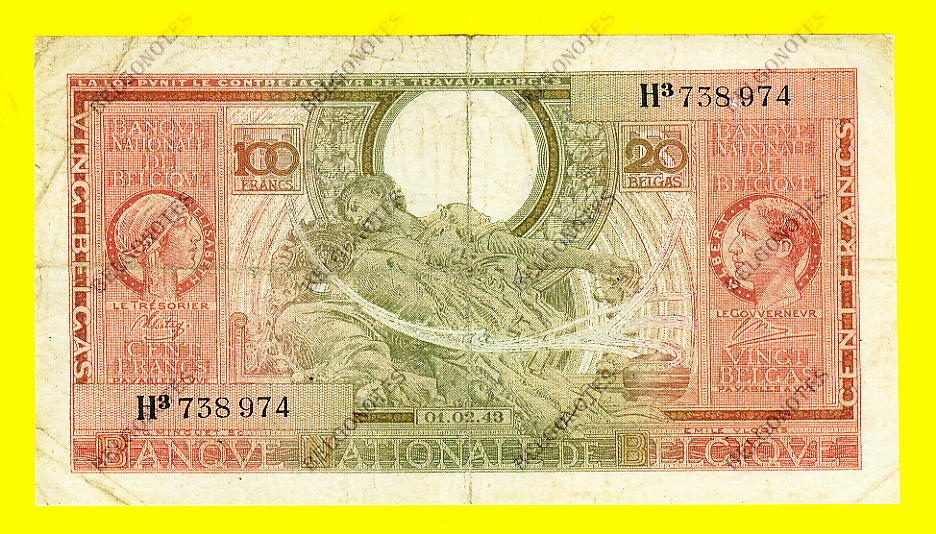 100 Francs Type Londen*01-02-1943*Lot 1902618974