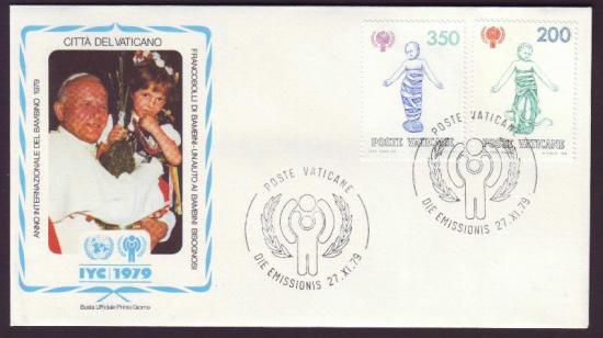 Vatikaanstad FDC jaar van het kind 1979