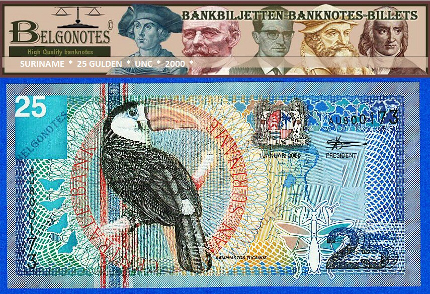**UNC** Suriname 2000* 25 Gulden