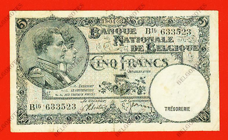 5 Francs Type '1919' *1938*Lot 1902613523