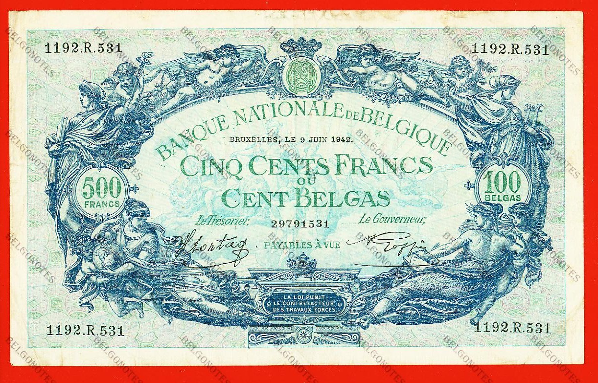 500 Francs Type '1887' 1942 * Lot 1902611531