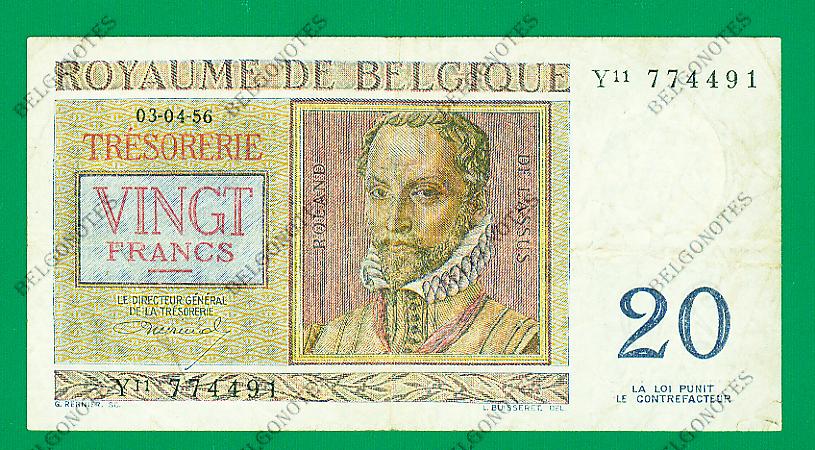 20 Francs type Regnier*03-04-1956*Lot 1902614491