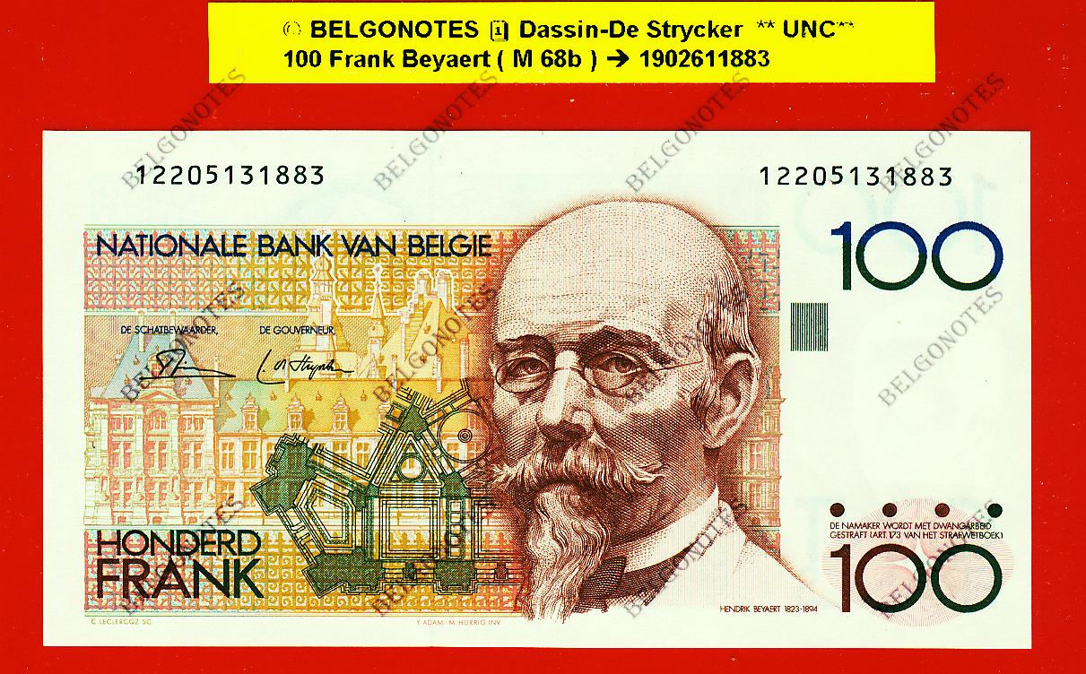 100 Frank Type Beyaert **UNC** Dassin-De Strycker * Lot 1902611883