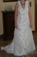 Foto 1 van ecru trouwjurk + schoenen 