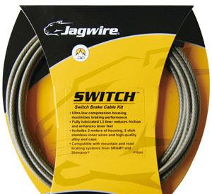 jagwire switch remkabelset carbon silver