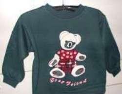 Donkergroene sweater (mt 104)