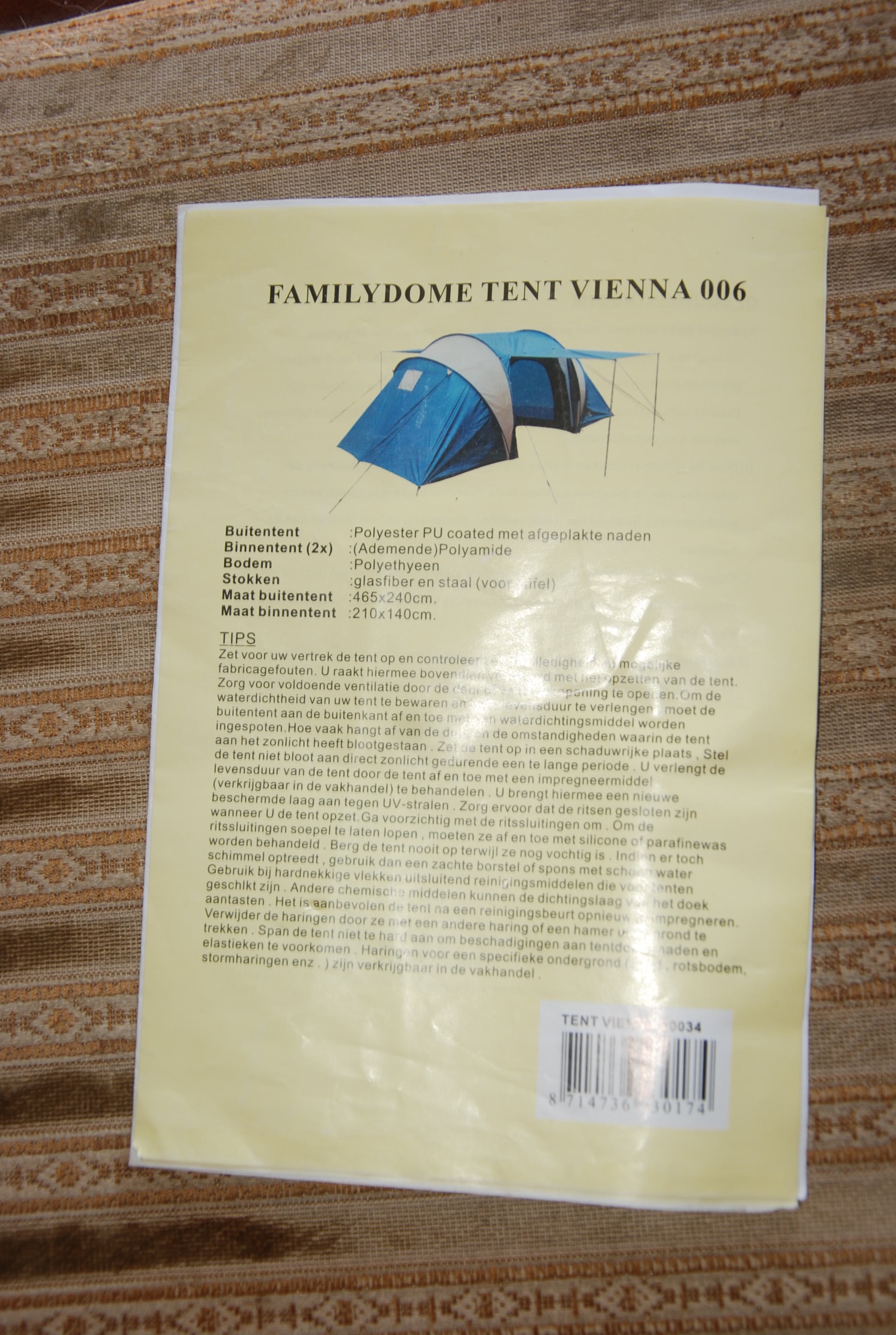 Familie tent