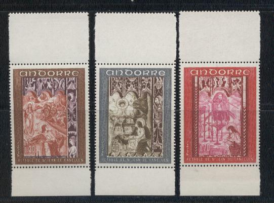Frans Andorra nrs: 198/200 postfris