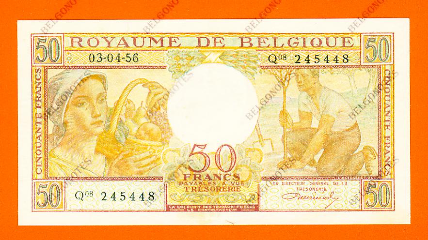 50 Francs Type Buisseret 03-04-1956* Lot 1902615448