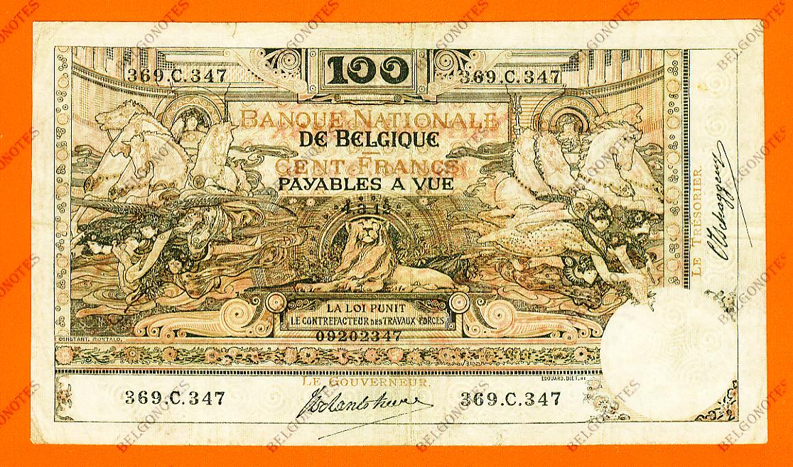 100 Francs Type Montald*04-03-1912**ARABESK**Lot 1902612347