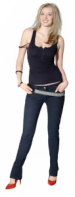 Foto 1 van Tex4net Damesjeans skinnyjeans, zwart/black  mt34/36
