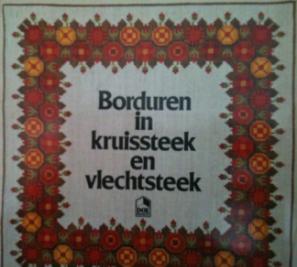 Borduren in kruissteek en vlechtsteek,