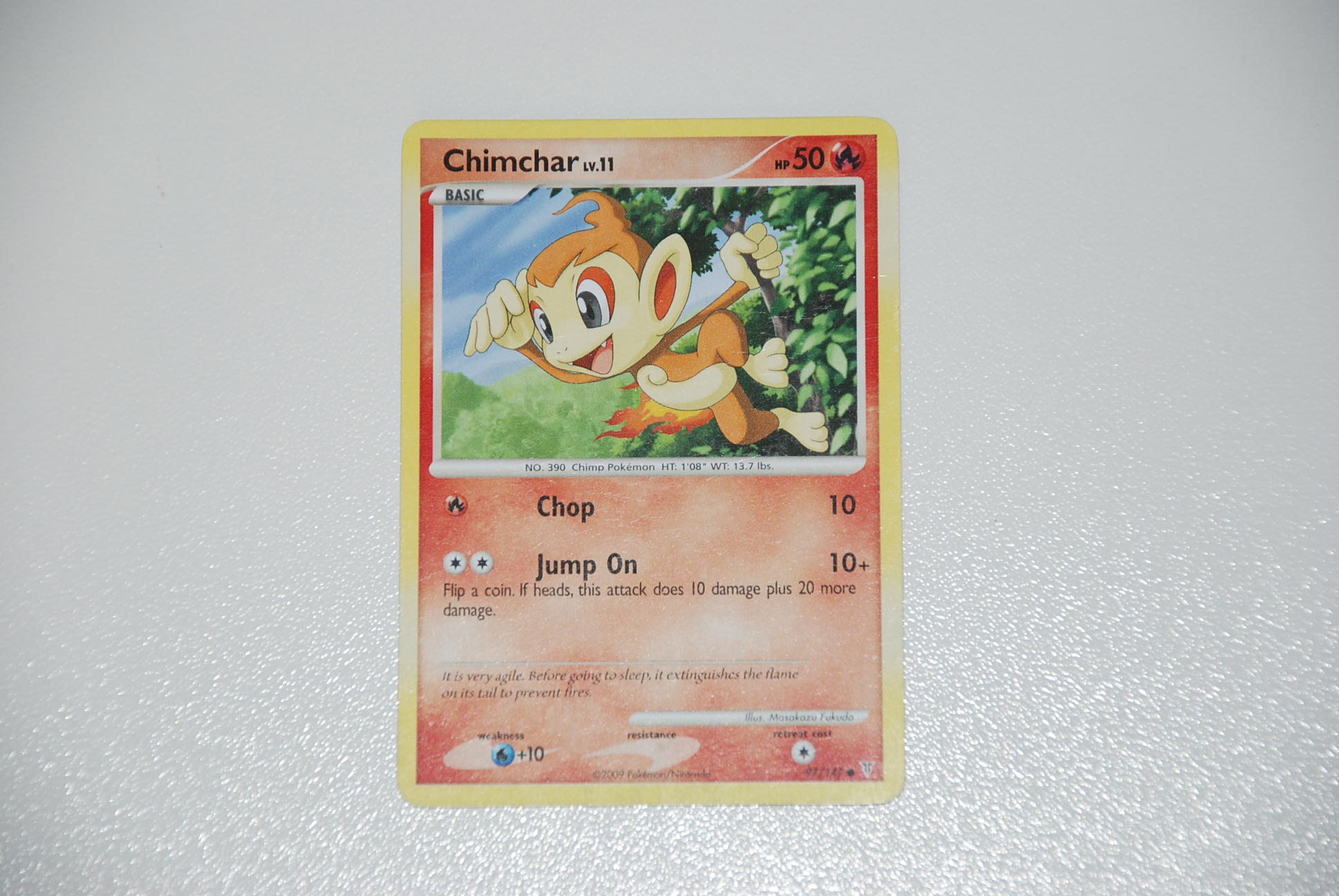  pokemon kaart chimchar lv 11