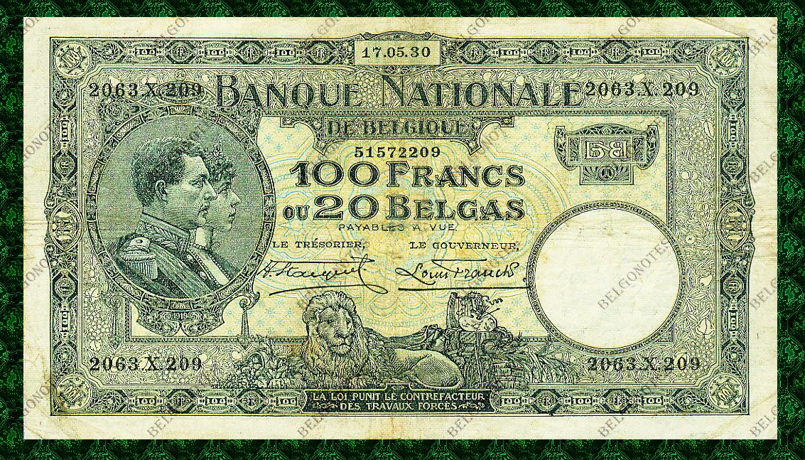 100 Francs Type Nat. reeks 1930*Lot 1902612209